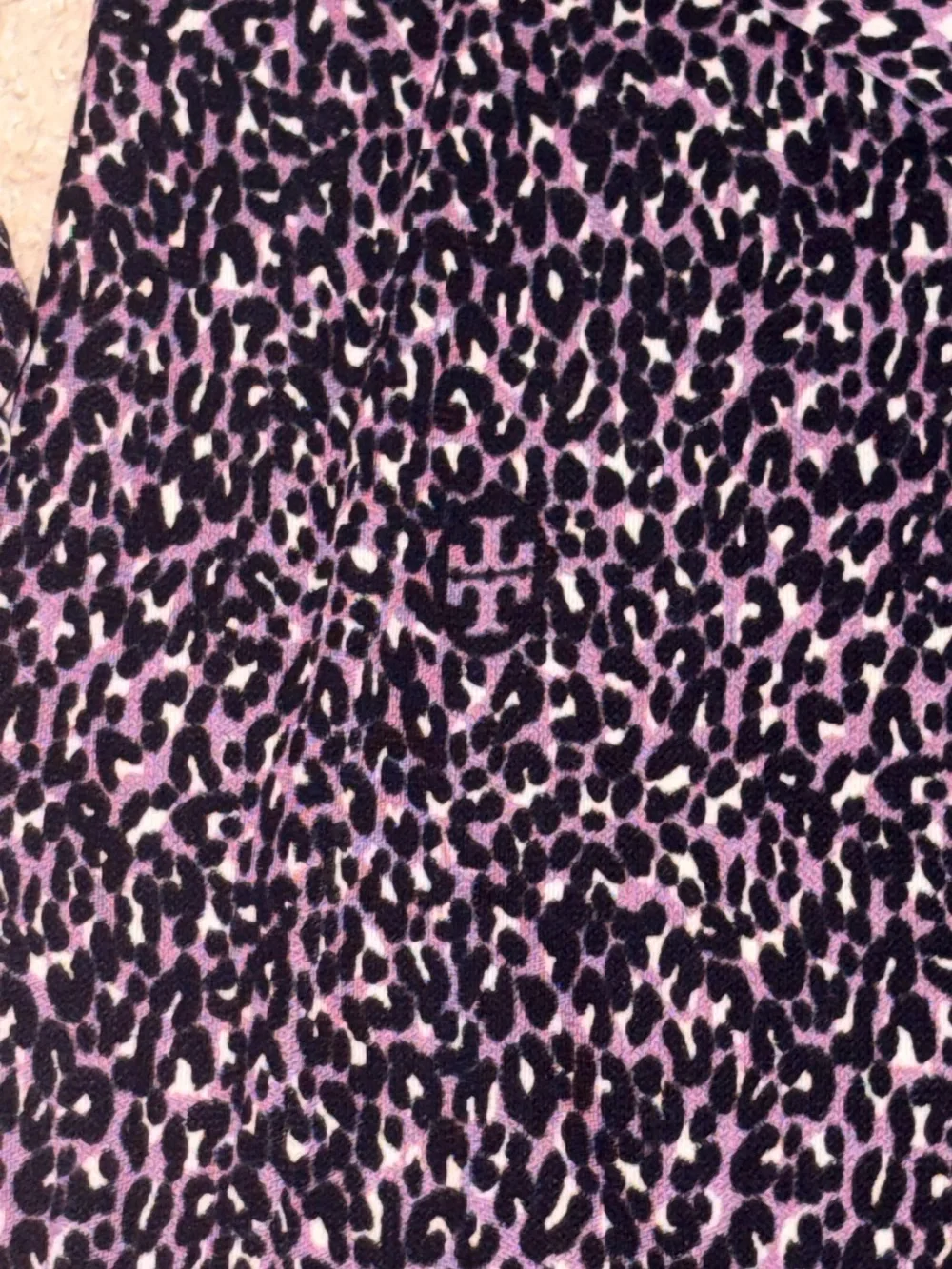 Tory Burch printed tie waist long sleeve dress